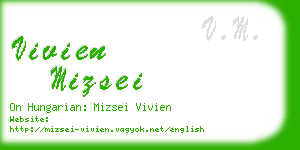 vivien mizsei business card